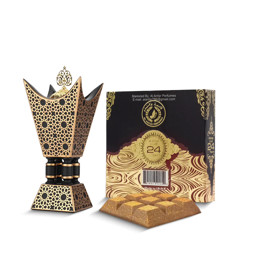 Bakhoor Oud 24 Hour 40g Premium Arabian Incense – Long Lasting Oud Fragrance for Home & Office
