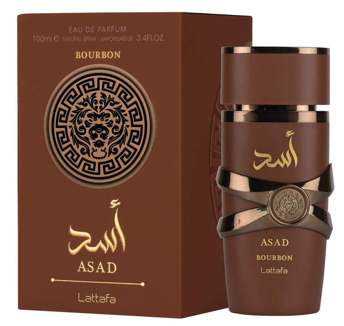 Lattafa Asad Bourbon EDP 100ml – Long Lasting Warm Spicy Sweet Men's Luxury Perfume