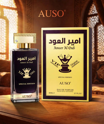 Ameer Al Oud 80ml Eau De Parfum by Auso – Long Lasting Arabic Oud Perfume for Men & Women | Luxury Woody Oriental Fragrance